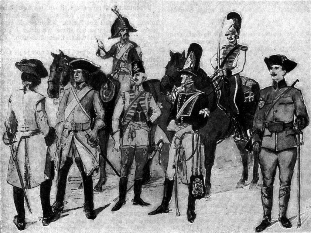 Svenska_dragonuniformer,_Nordisk_familjebok